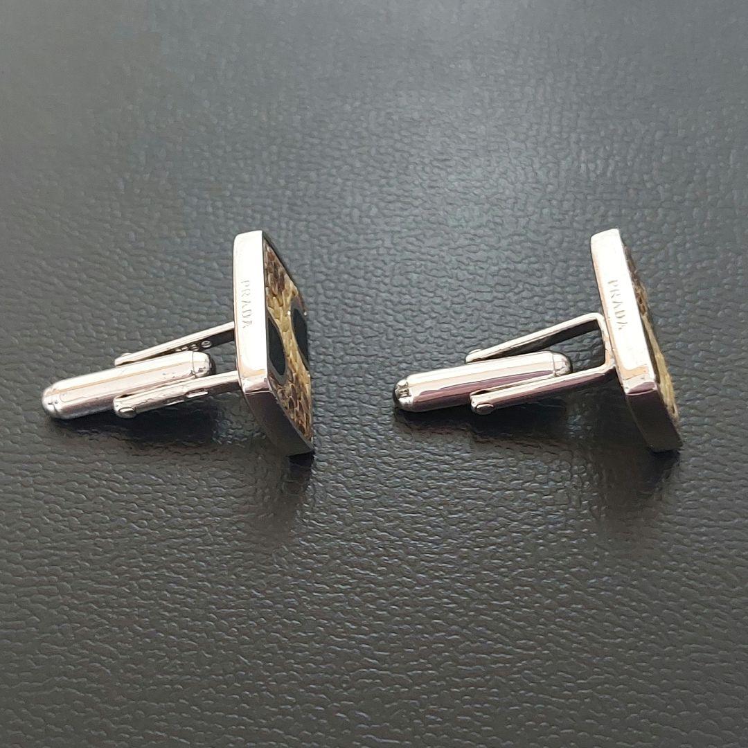 PRADA　プラダ　カフリンクス　カフス　蛇　925刻印