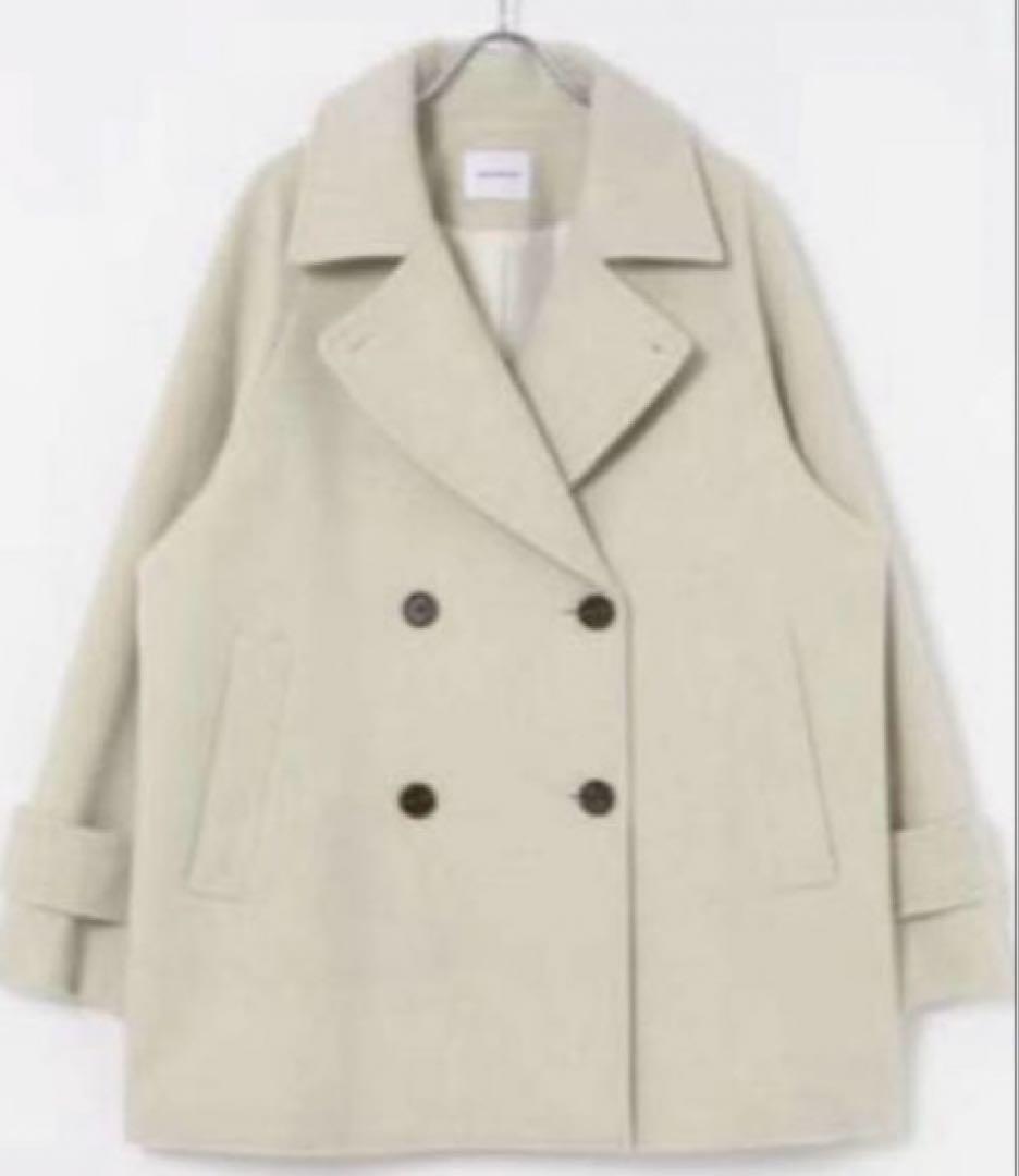 美品　UR スーパー100メルトンPコート