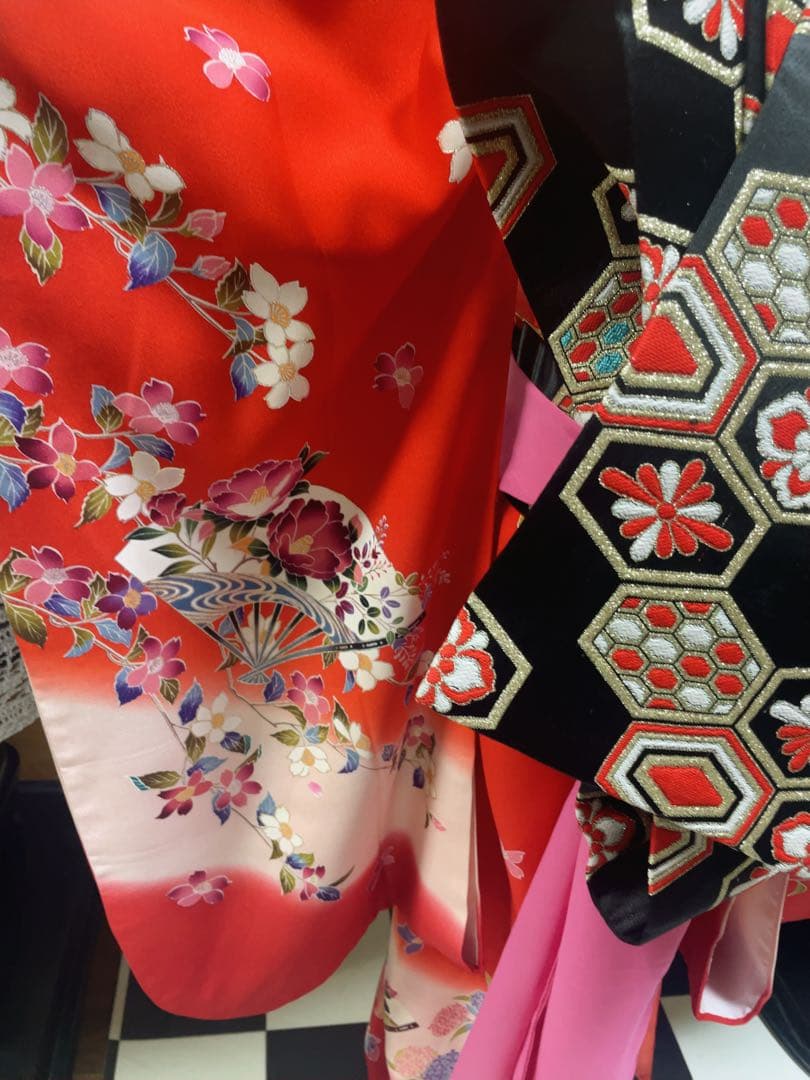 七五三7歳様豪華✨花紋様