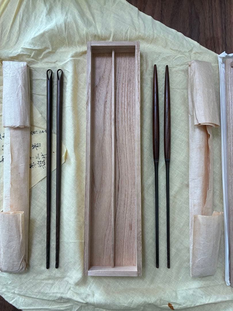 【新品 未使用】　宮崎寒雉　利休　火箸　茶道具