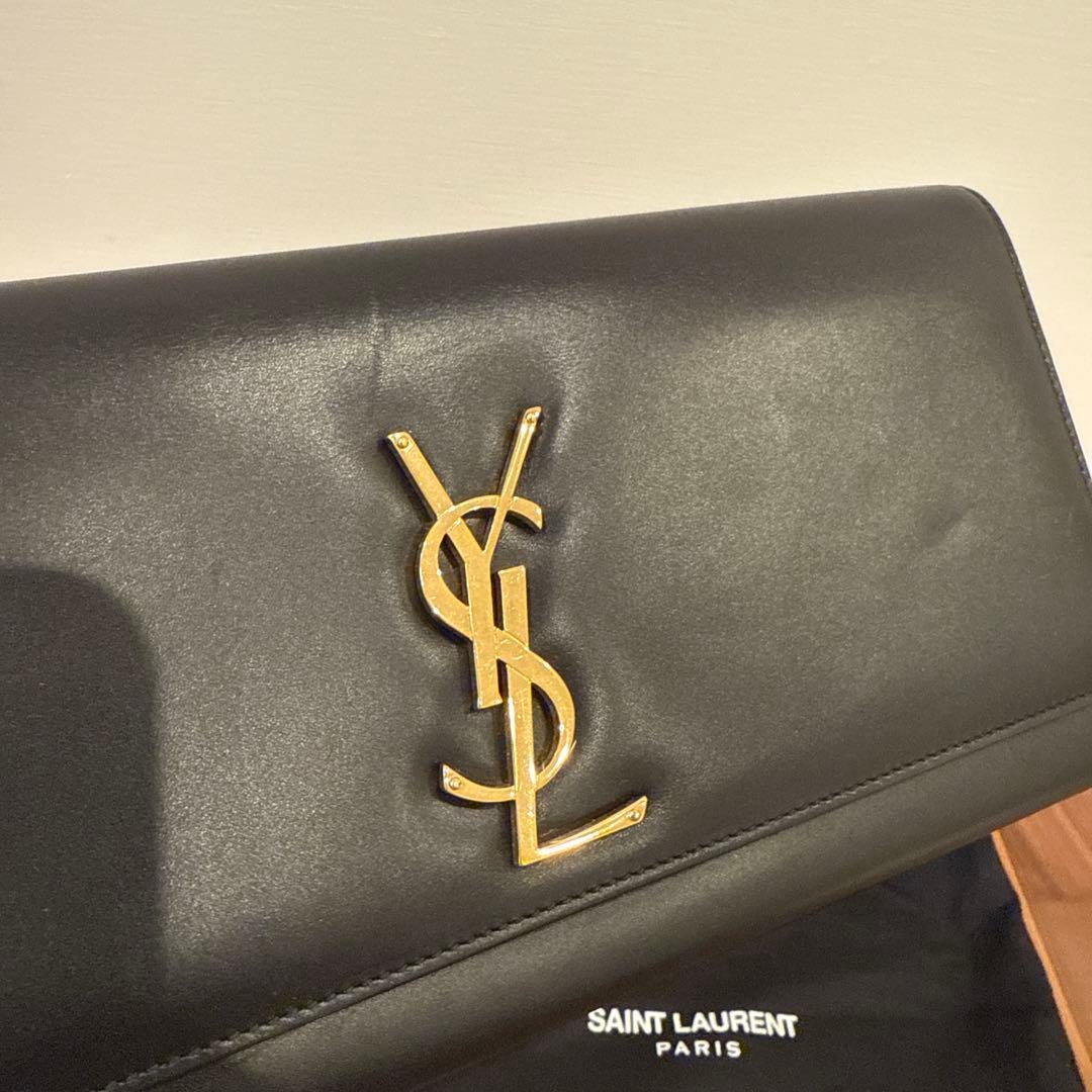 SAINT LAURENT ブラック クラッチバッグ