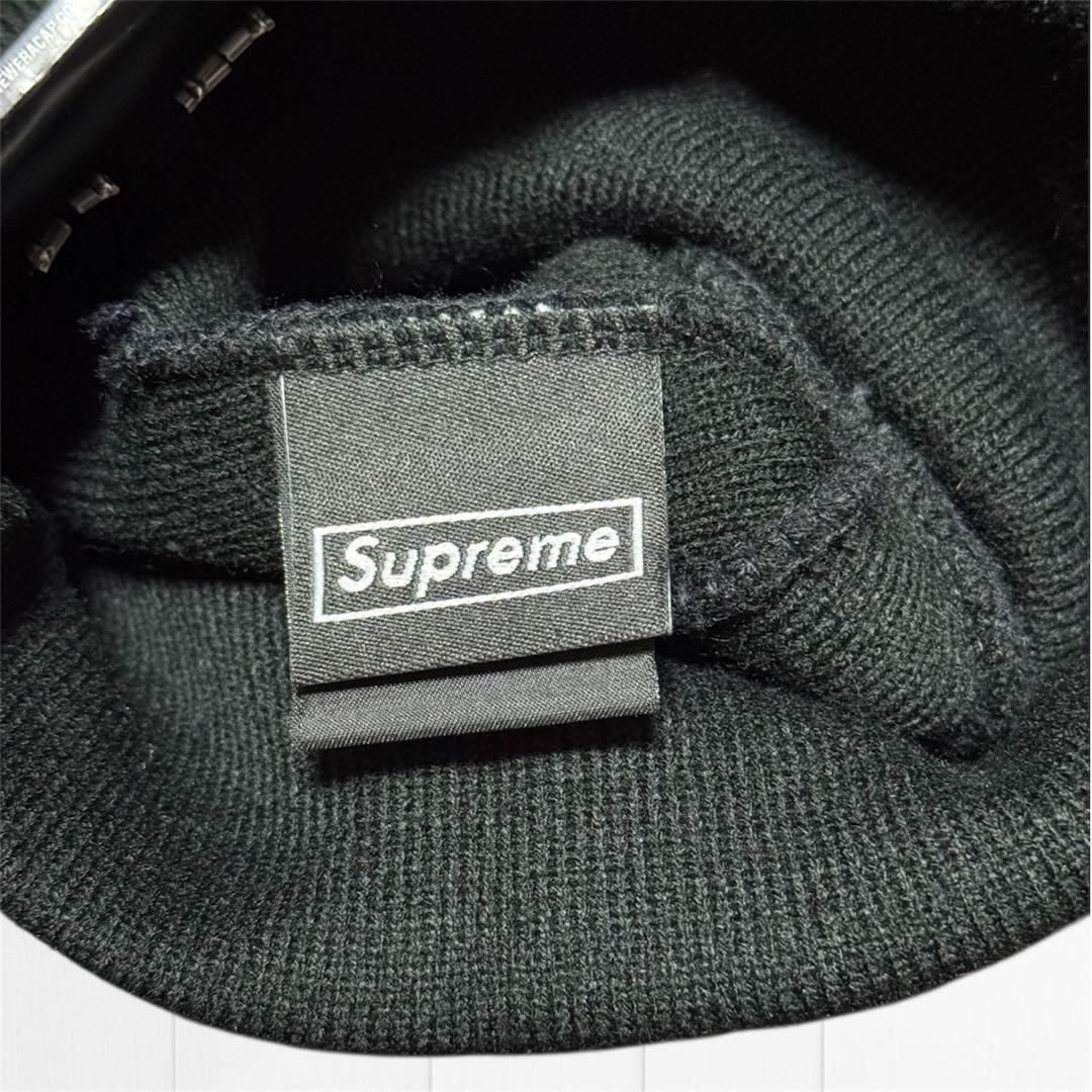 【新品】Supreme×New Era Box Logo Beanie ブラック