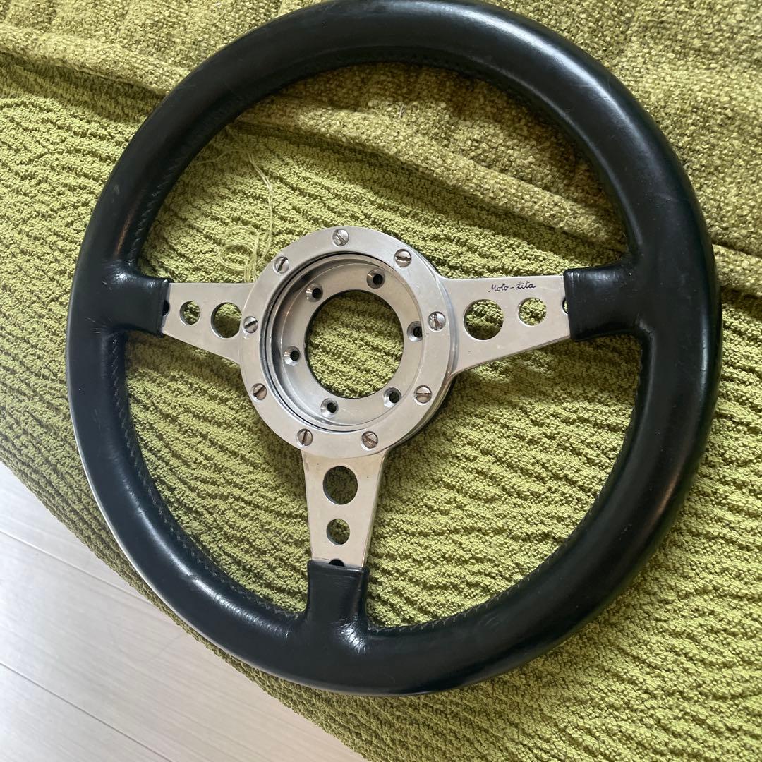 ローバーミニモトリタ ステアリングホイール レザー 黒