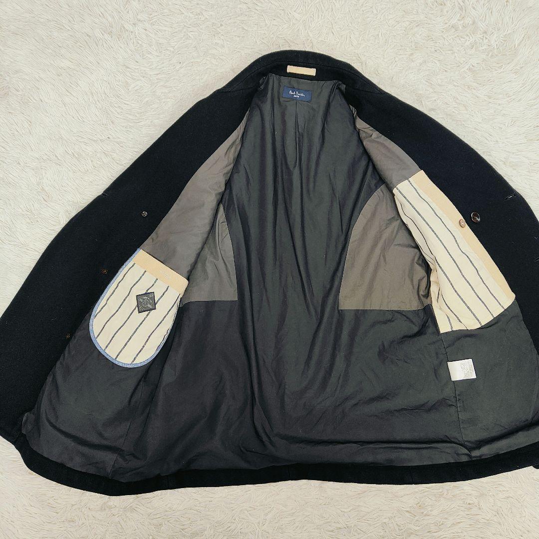 極美品 XL✨ポールスミス ピーコート ウールメルトン　紺