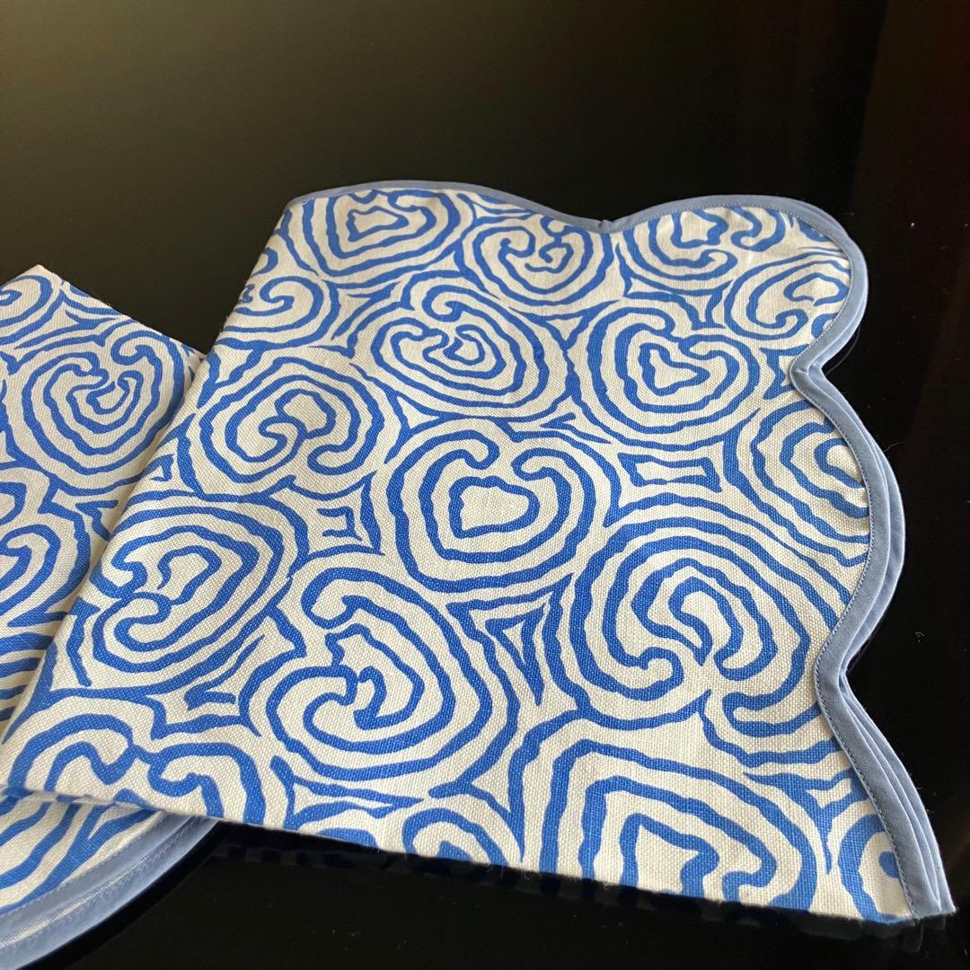 プラテージ　テーブルクロス　イタリア製 リネン　ナプキン　ココ・シャネル