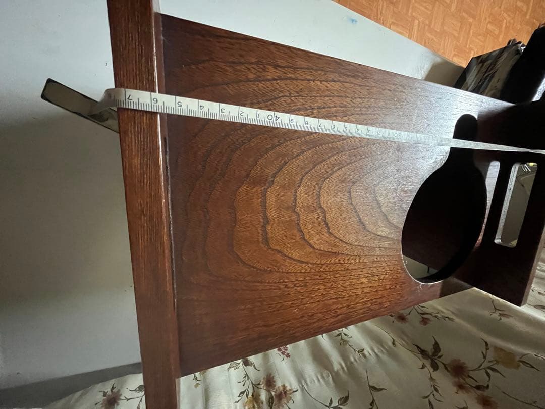 昭和レトロ 木製 小物収納 キャスター付き お座敷ワゴン ポット台