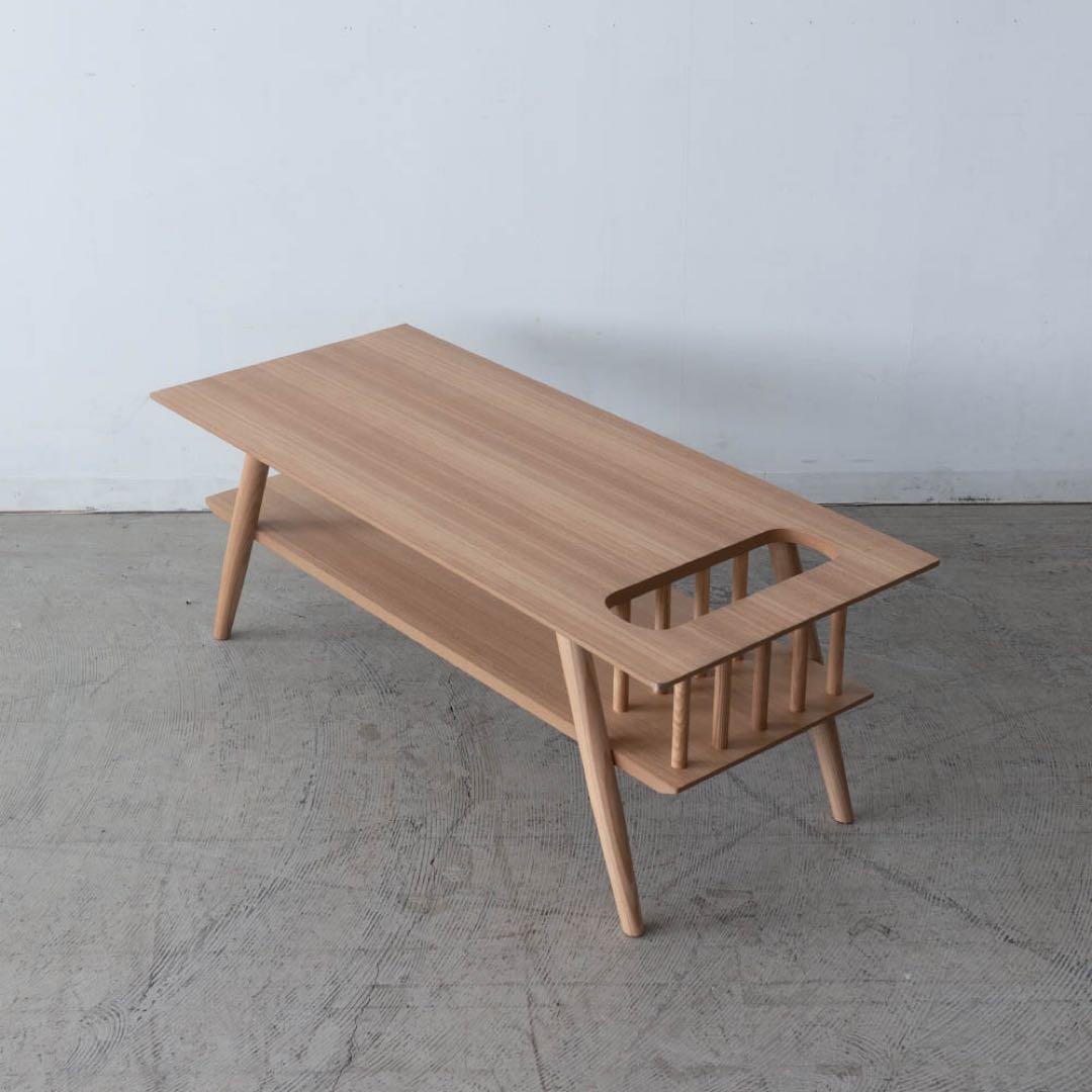 センターテーブル　アッシュ材突板