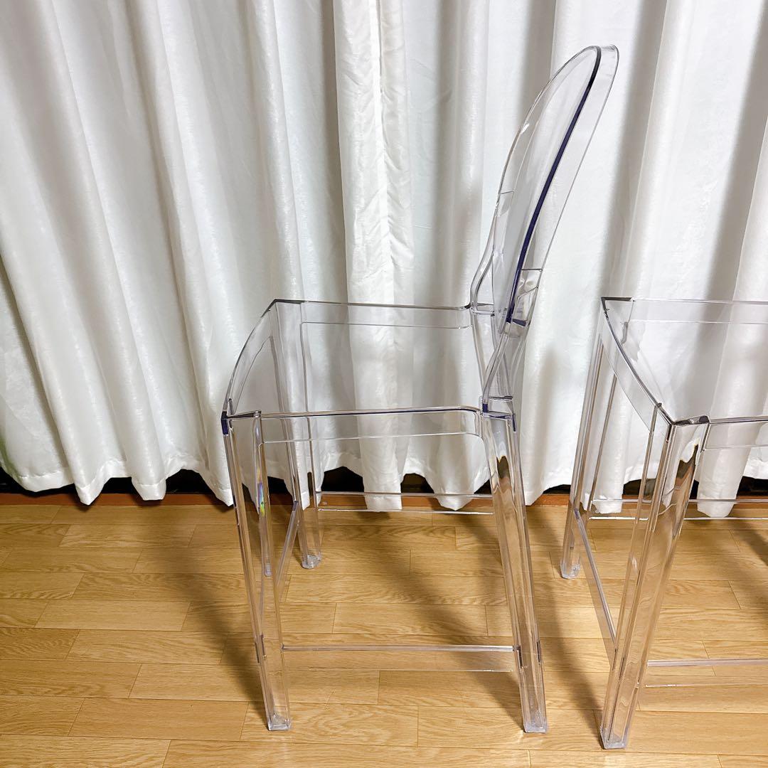【美品】 Kartell カルテル カウンターチェア ハイスツール ワンモア65