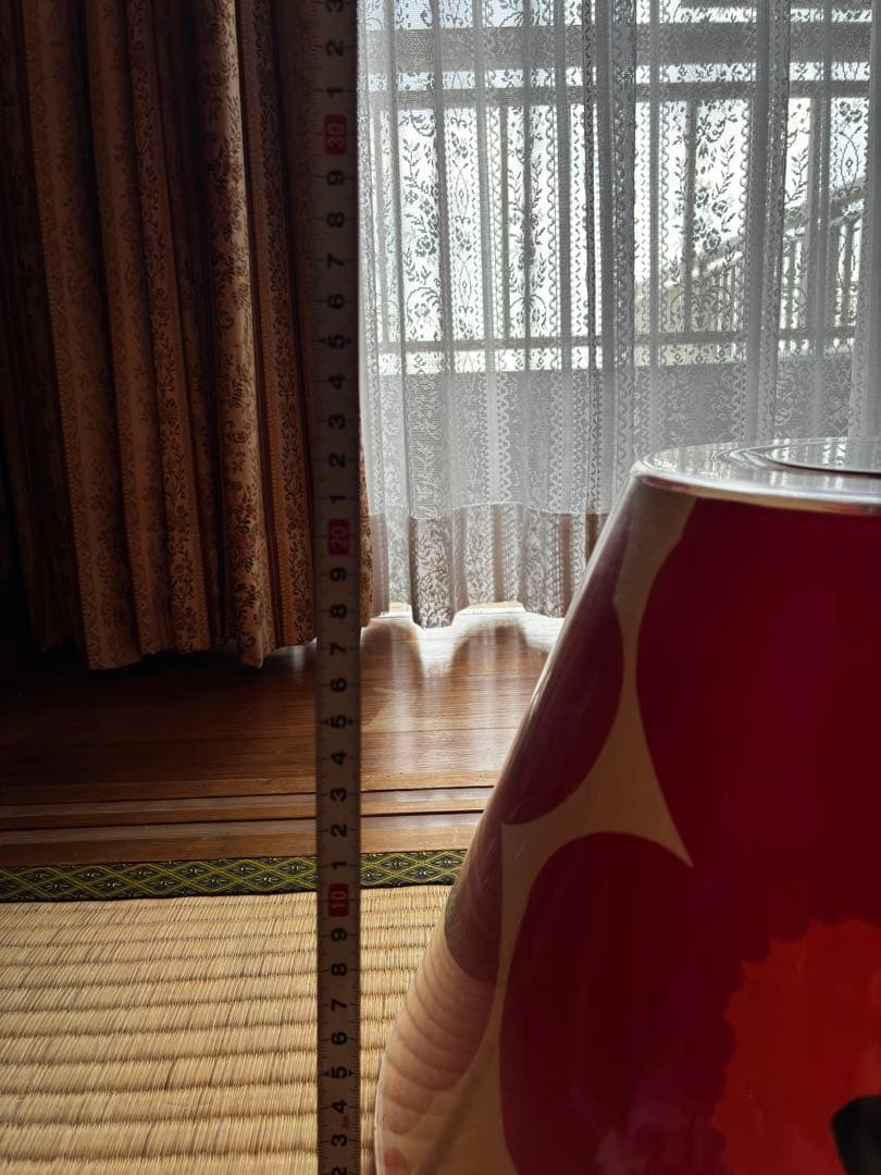 Marimekkoマリメッコ　赤ランプ　レトロ　アンティーク　ダウンライト