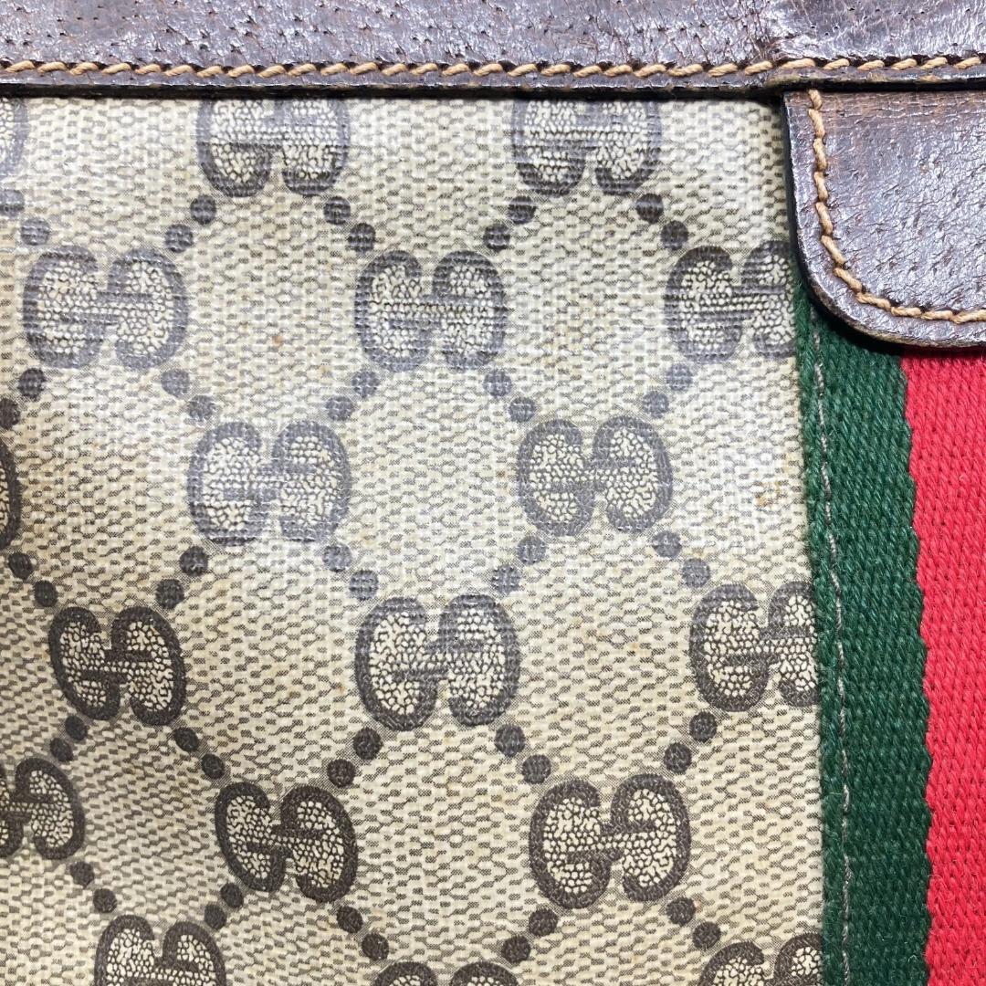 オールドグッチ Old Gucci GG ミニ クラッチ バッグ シェリーライン