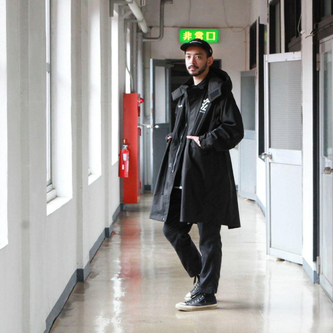 【未使用】White Mountaineering × KIU　モッズコート　黒