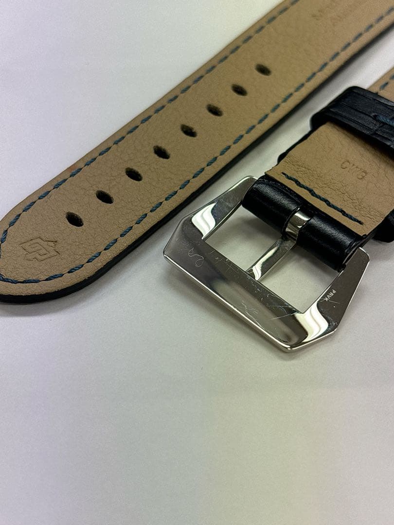 パネライ 未使用 純正 ベルト 尾錠 クロコベルト 22mm バンド ストラップ