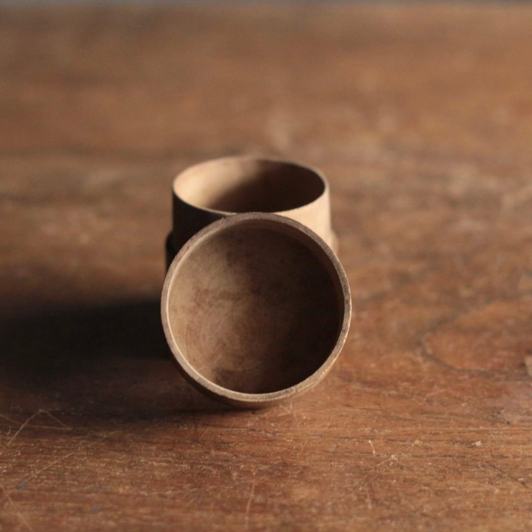 佳き木肌 茶筒 茶入 No.3 茶道具 煎茶道具 古道具 アンティーク