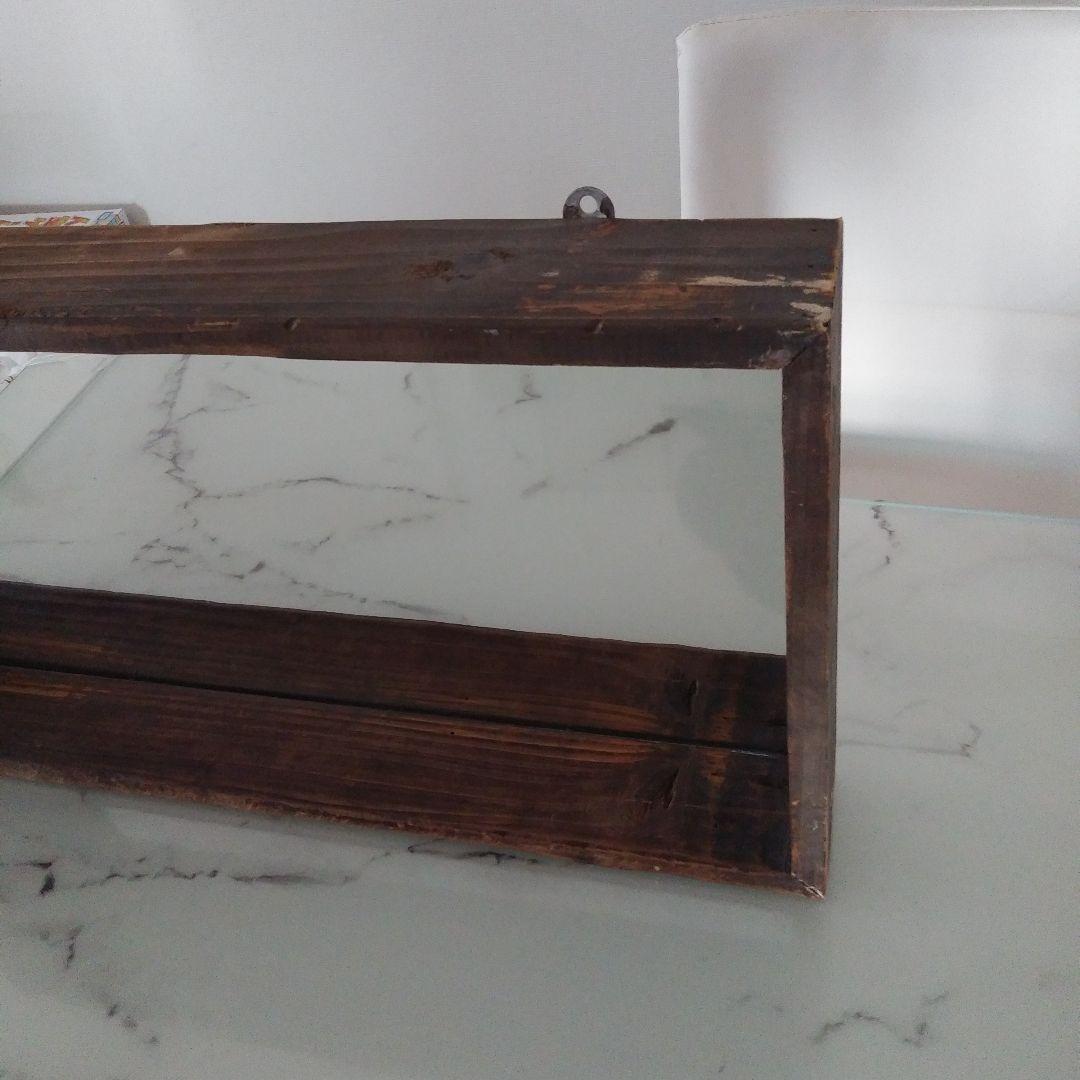 ☆アンティーク　木製ミラー☆