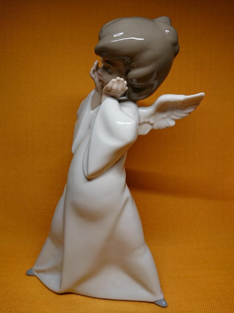 【美品】人形　天使　陶器　オブジェ　置物　インテリア　工芸品　美術品　A2553