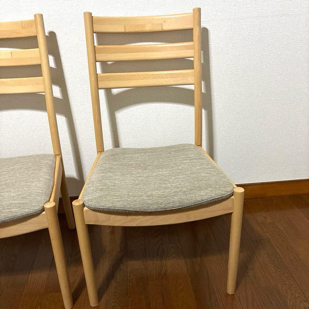 【美品】ニトリ ダイニングチェア C-07 ２脚セット