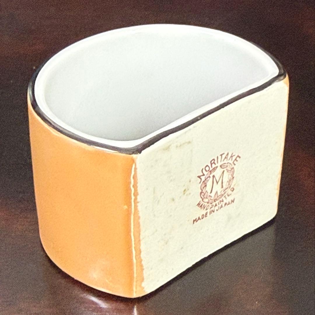 【激レア】オールドノリタケ アールデコ ラスター彩 ナプキンリング ペア紳士淑女