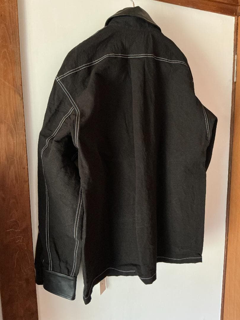 25AW ANSNAM レザー切り替えジャケット アンスナム