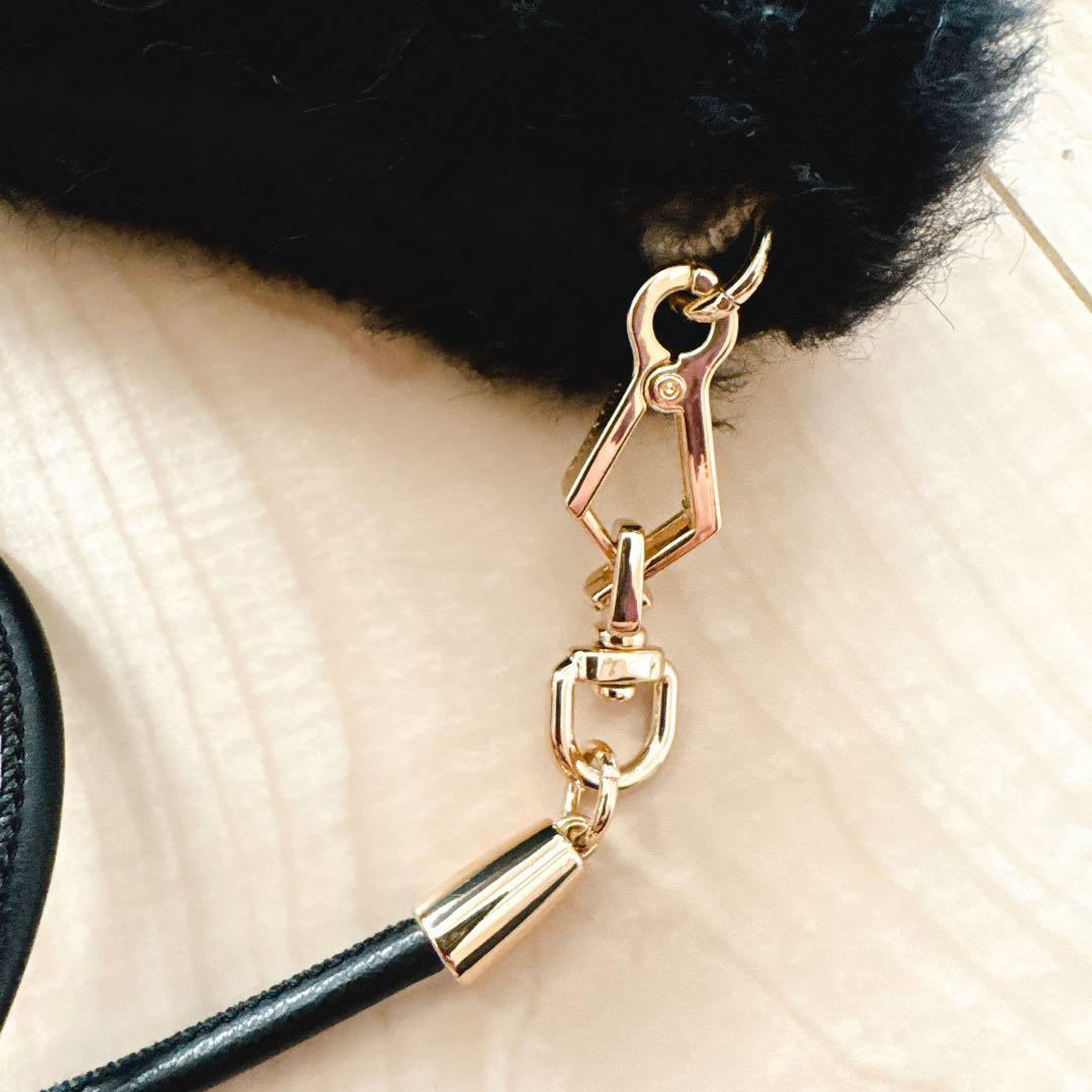 マックスマーラ Max Mara テディベア ミトン 手袋 ブラック