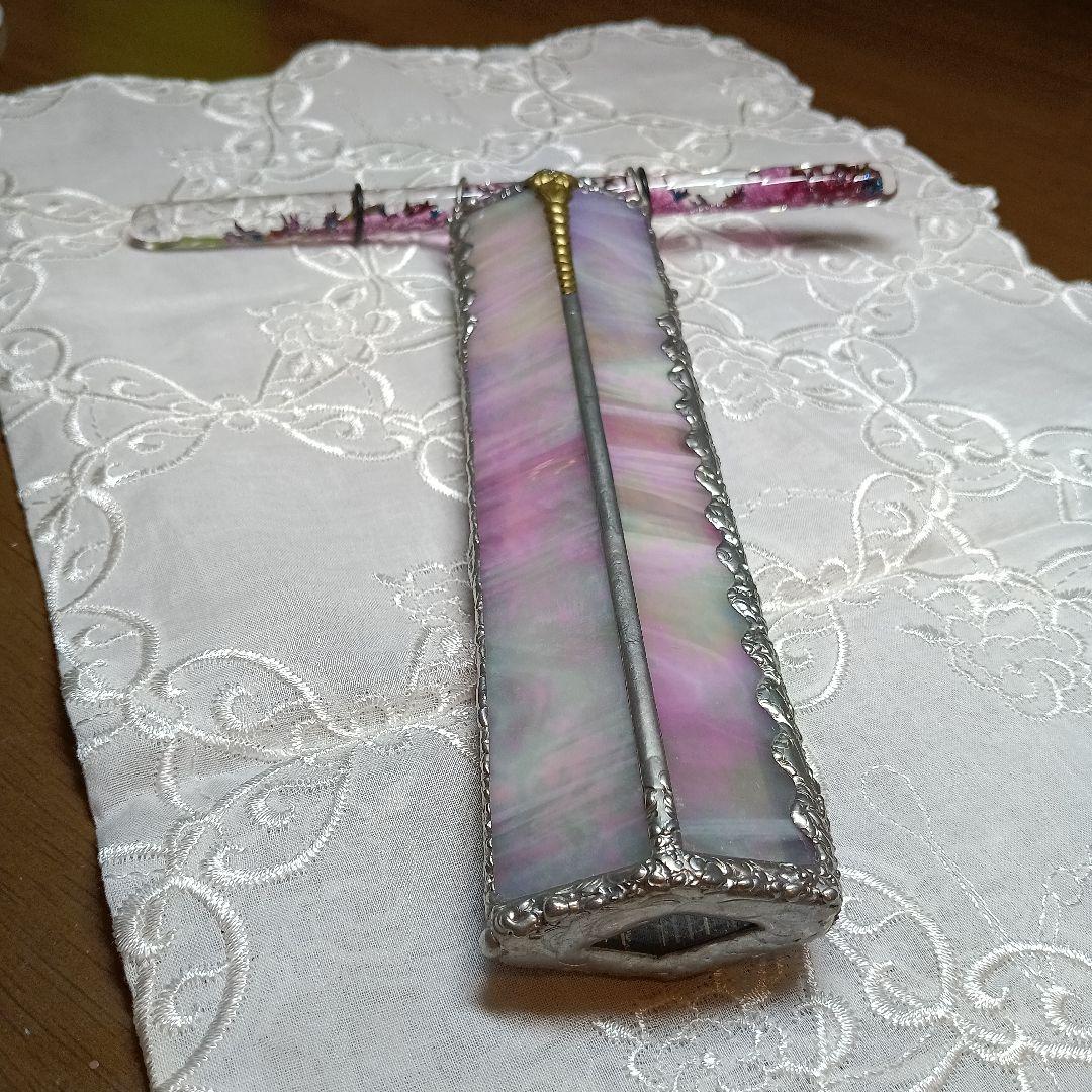 ＊「ペット、喫煙者無し」　万華鏡ステンドグラス　ガラス製カレイドスコープ