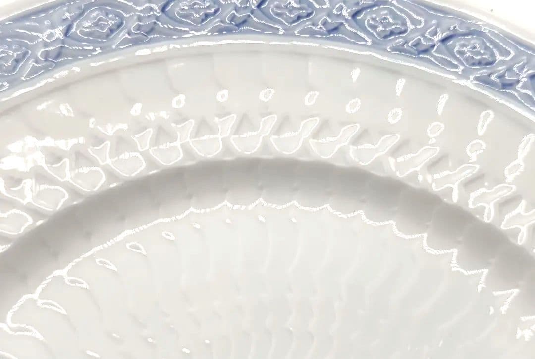 未使用品 極美品 ロイヤルコペンハーゲン ブルーファン ラウンドプラター