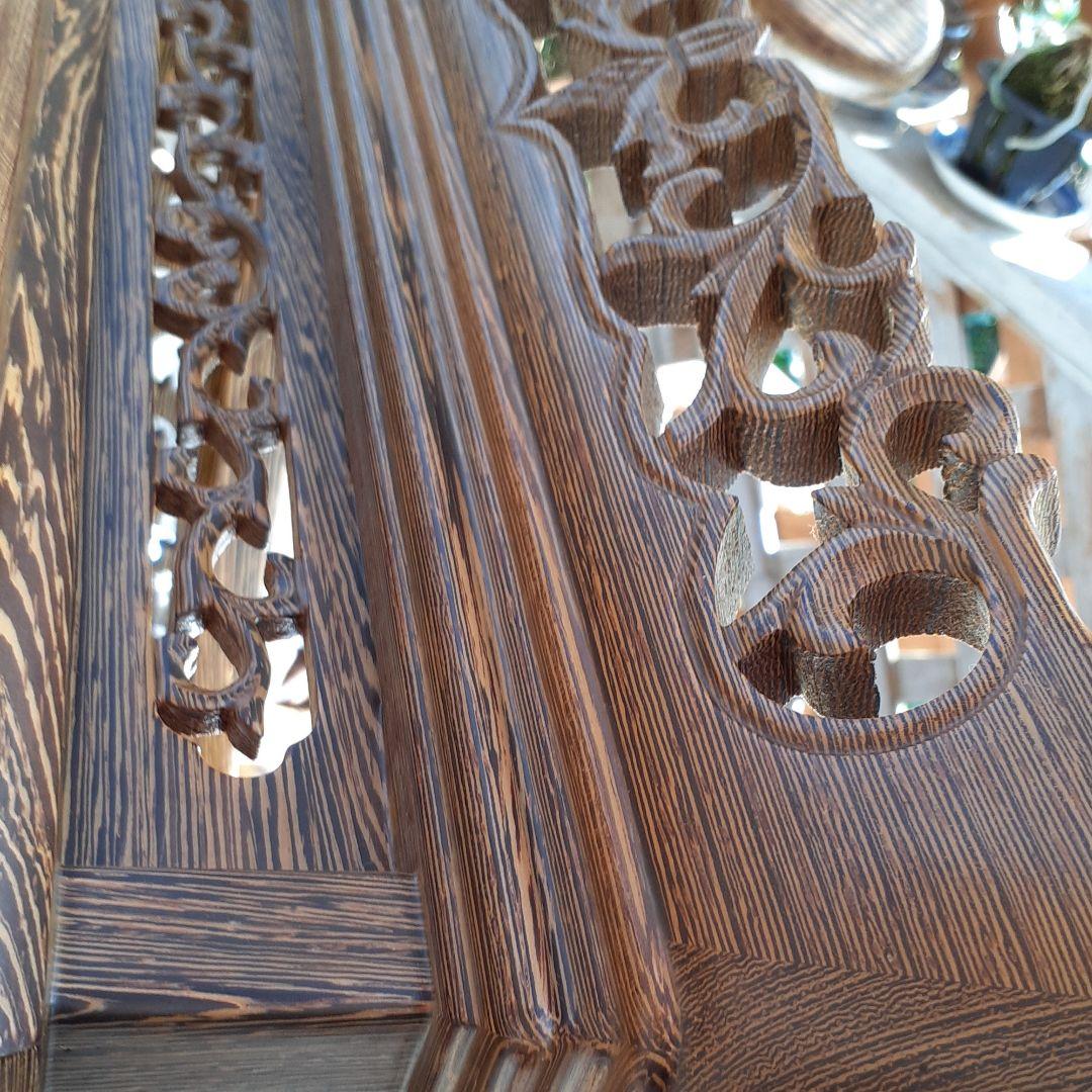 鉄刀木　花台　骨董