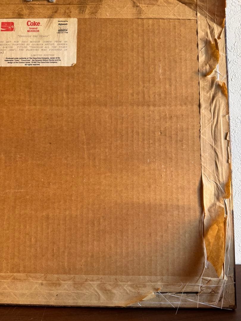 超貴重　ビンテージ　'80s　Coca-Cola　コカコーラ　パブミラー