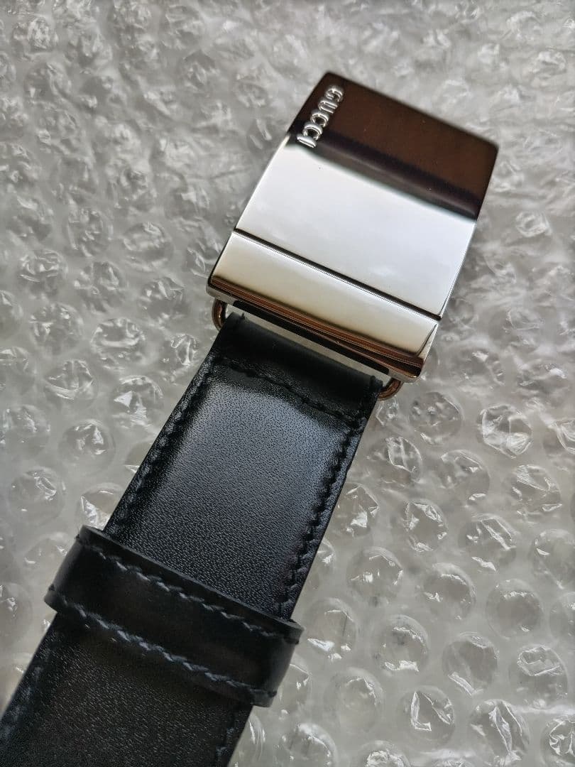 GUCCI グッチ Ladys ブラック レザーベルト