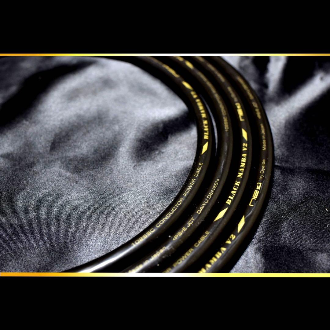 【正規品】OYAIDE BLACK MAMBA V2 電源ケーブル 1.5m新品