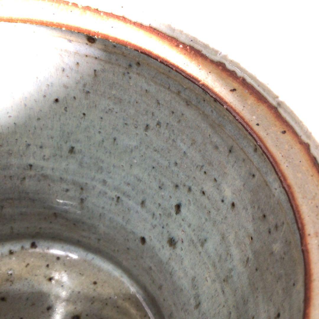 Ｎ２７５　水指　『三田　奥村俊彦造』『朝鮮唐津』『一重口水指』　共箱　茶道具