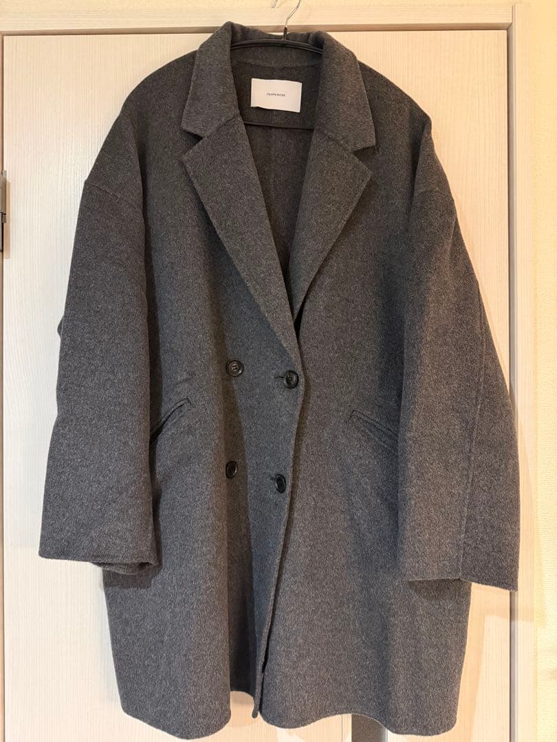 FRAMeWORK ハミルトンリバーテーラードコート　チャコールグレー38