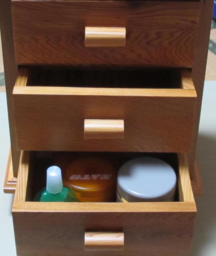 屋久杉三段小物入れ