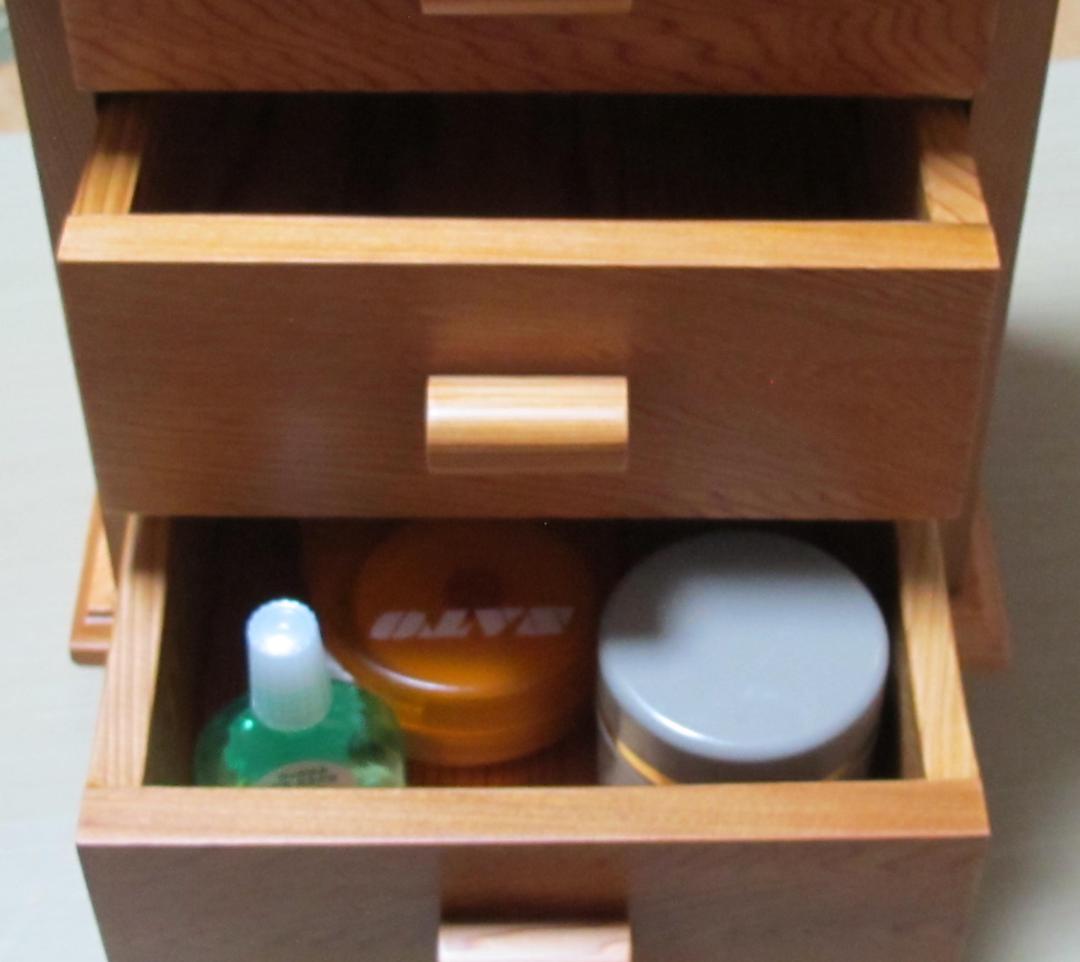 屋久杉三段小物入れ