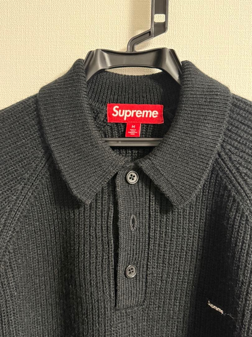 な*ぎ様 supreme small box logo knit polo