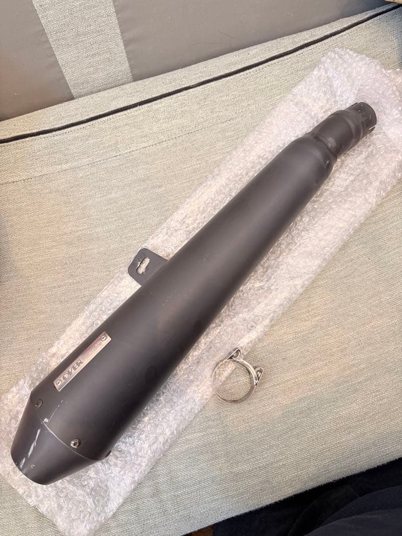 OVER ブラックマフラー クランプ付き