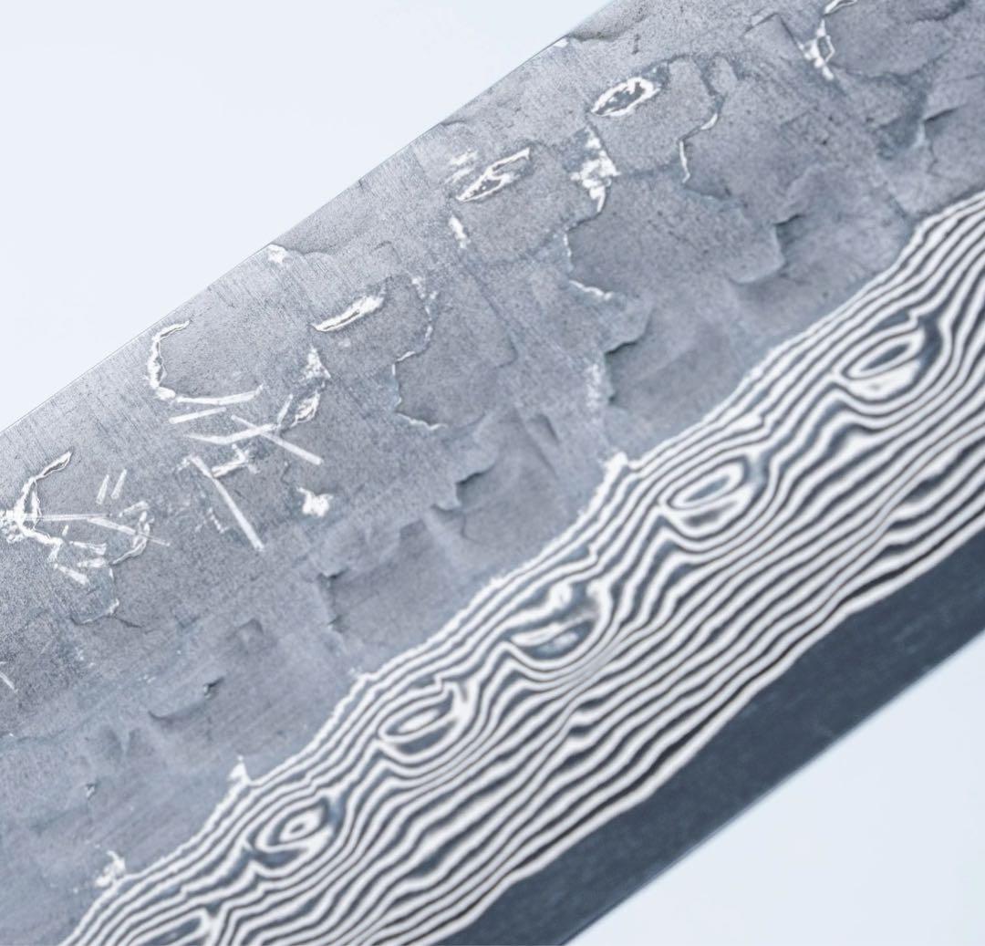 佐治武士　クロス槌目　黒打ち　vg10 牛刀240mm