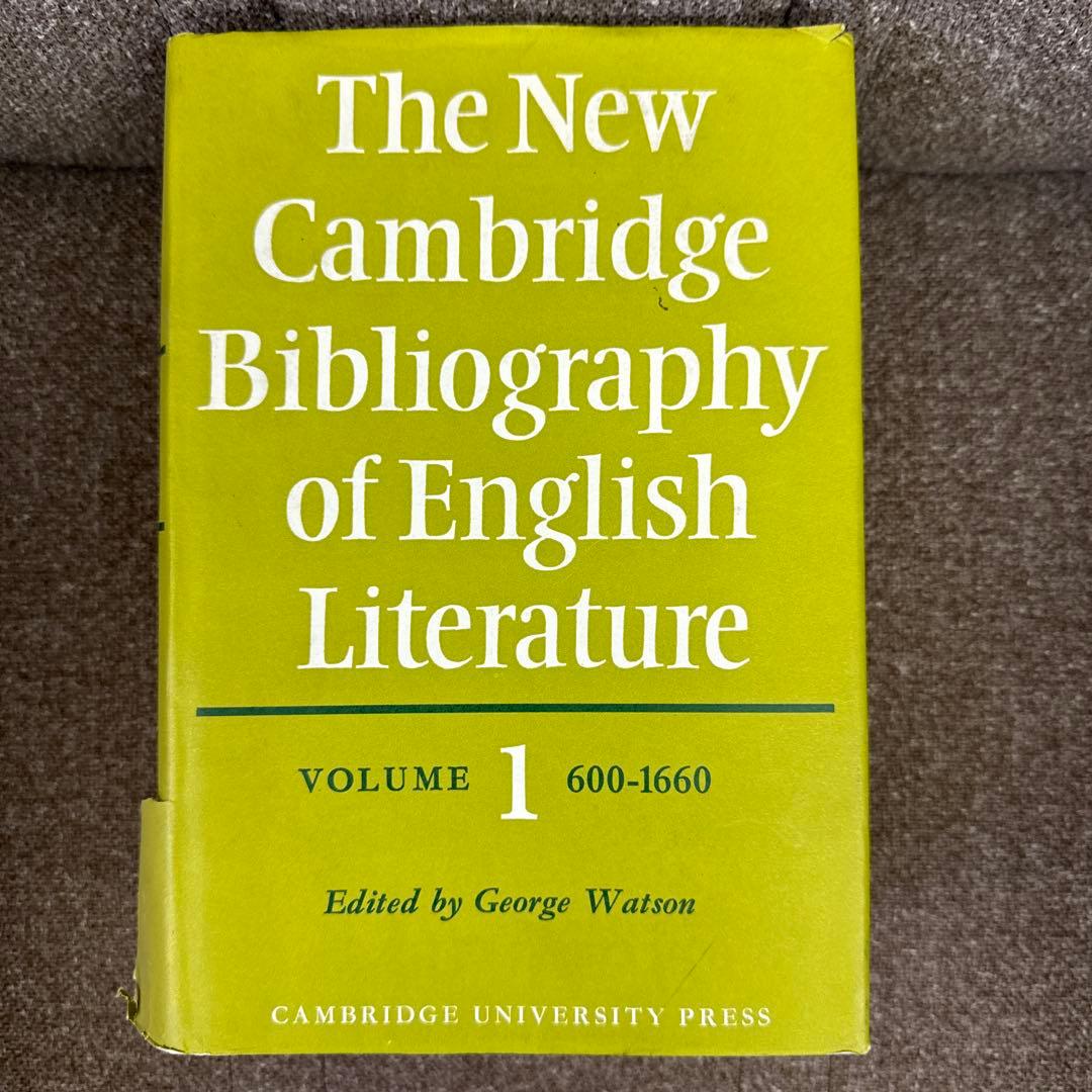 洋書 The New Cambridge Bibliography of Englis