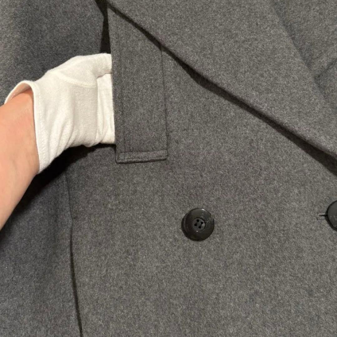 美品　Adam et Rope （アダム エ ロペ）ビッグラペルコート　グレー