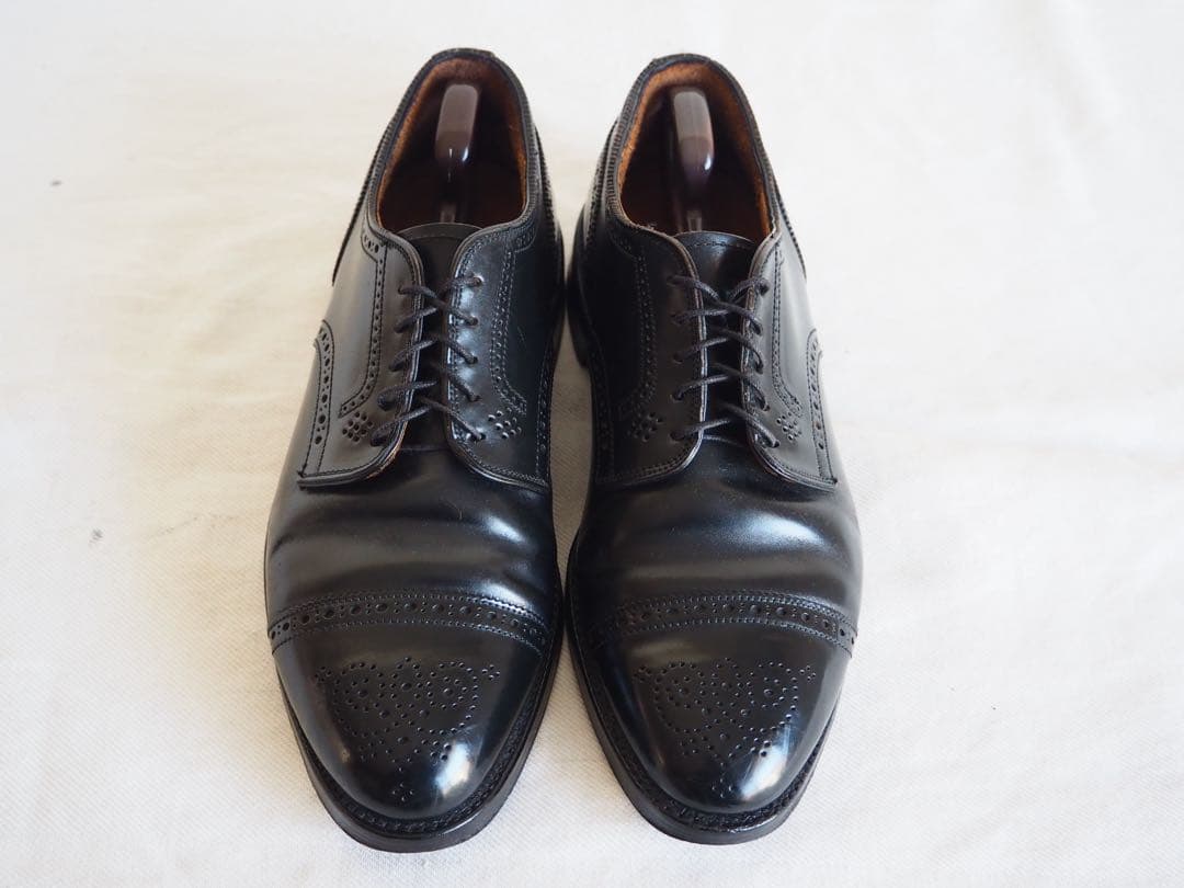 靴 Alden 2146 Cordovan Medallion Cap Bluche