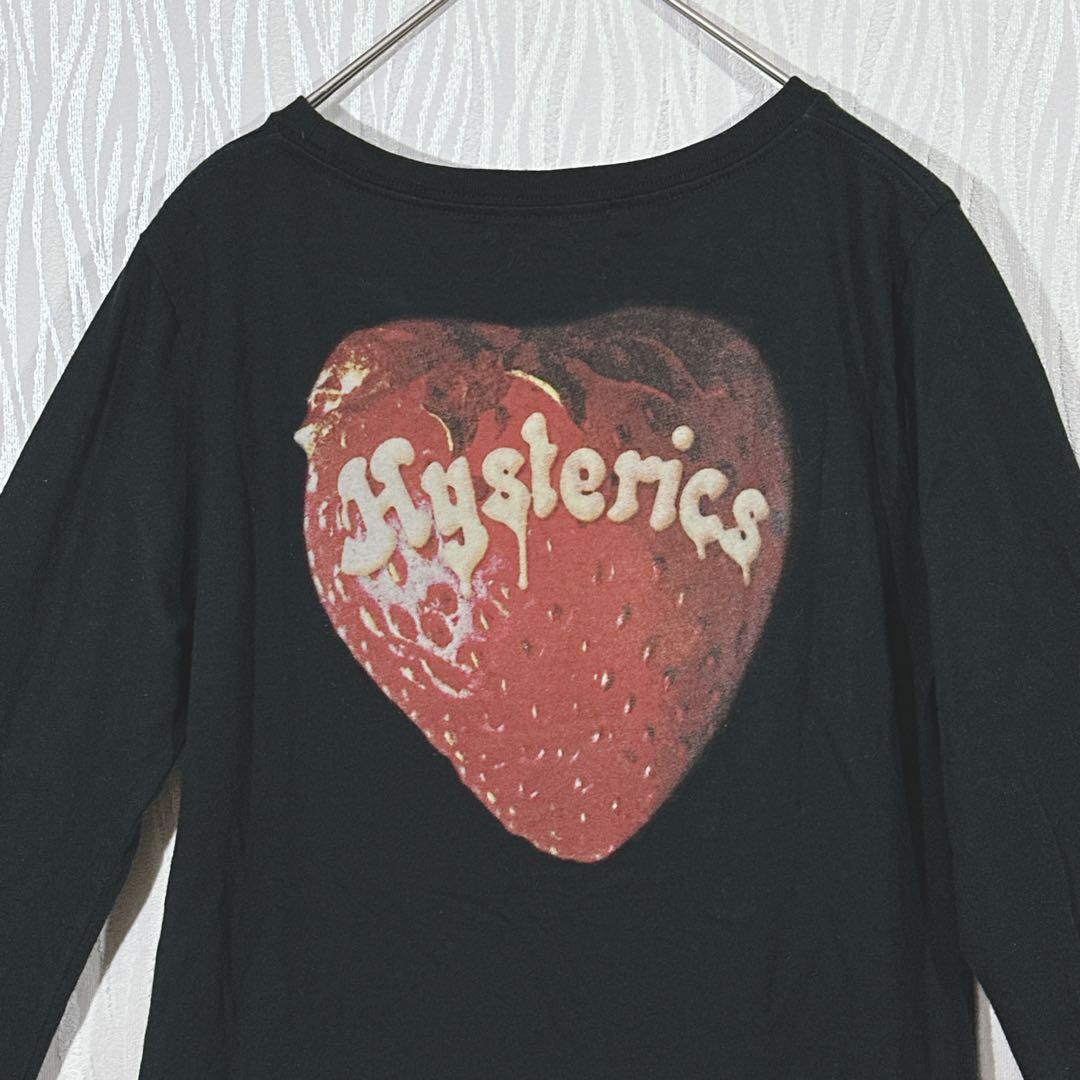 （ヒステリックグラマー）スカル×いちご バックプリント ロンT FREE 日本製