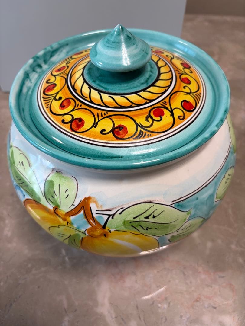 LA VIETRESE フルーツデザインの陶器容器 イタリア製