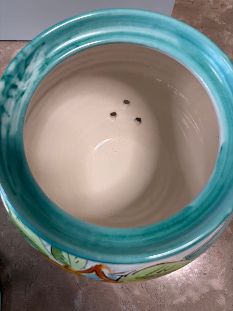 LA VIETRESE フルーツデザインの陶器容器 イタリア製