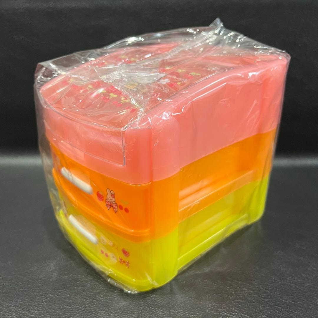 【未使用＊激レア品】サンリオ　「ハローキティ&ハローミミィ」　3段式収納ボックス