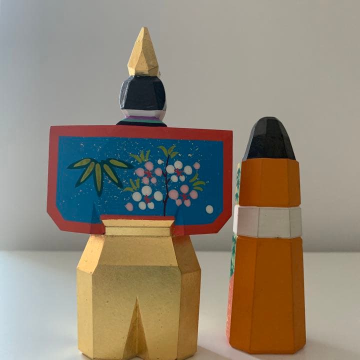 一刀彫　立ち雛　☆お値下げしました