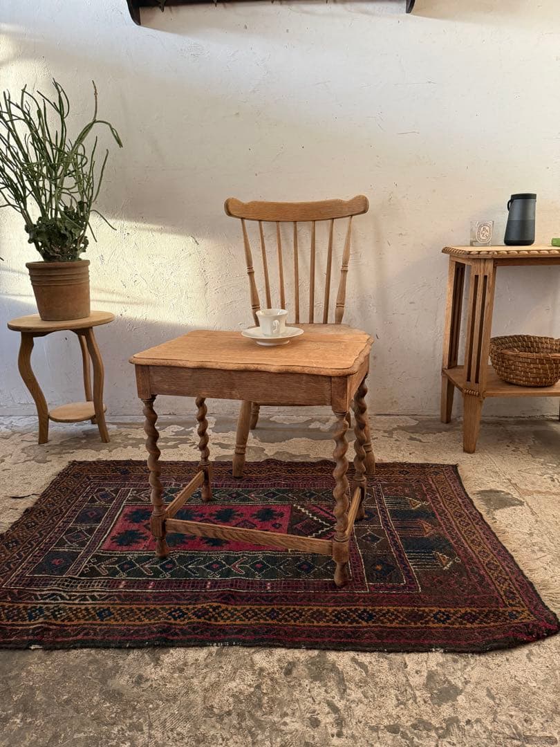 ビンテージ　サイドテーブル ベッドサイドテーブル　大　剥離