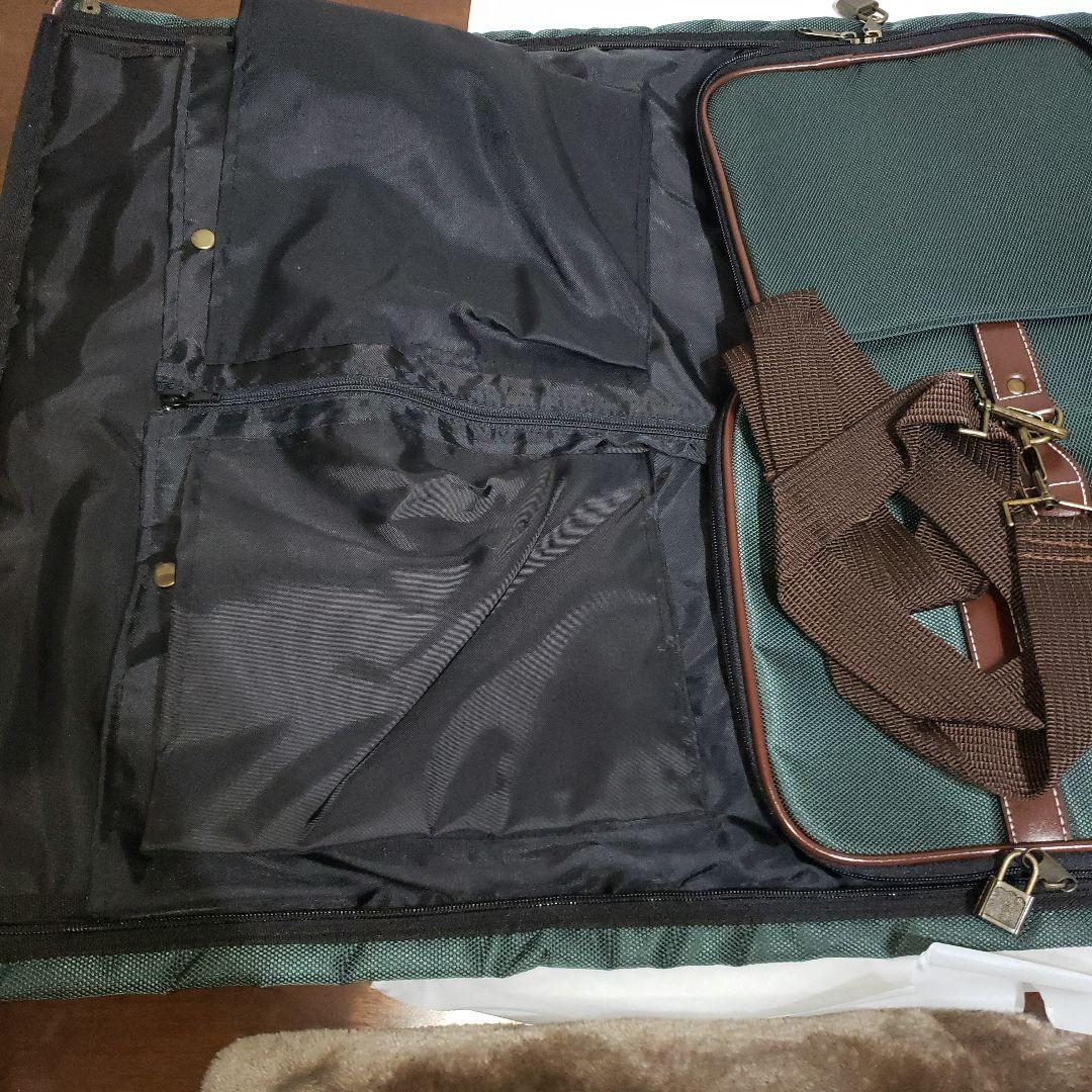 未使用　エース　T-BOSTON ガーメントバッグ グリーン　ボストンバッグ