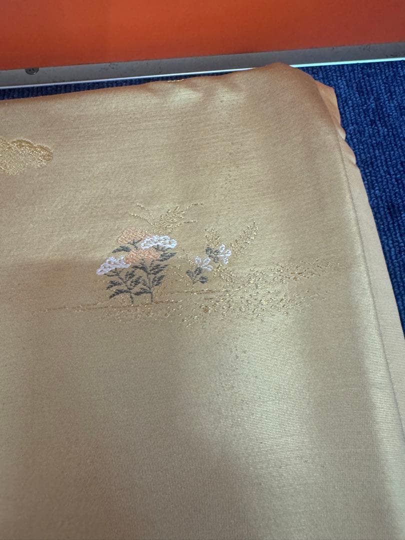 2675袋帯 古代彫金紋 西陣織 金糸　高級上質上品　約440cm 未使用