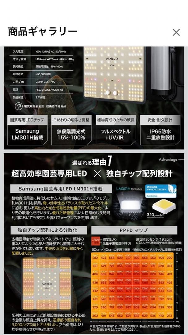 PANEL X PL-X 301H 4000K-4300K 3つ