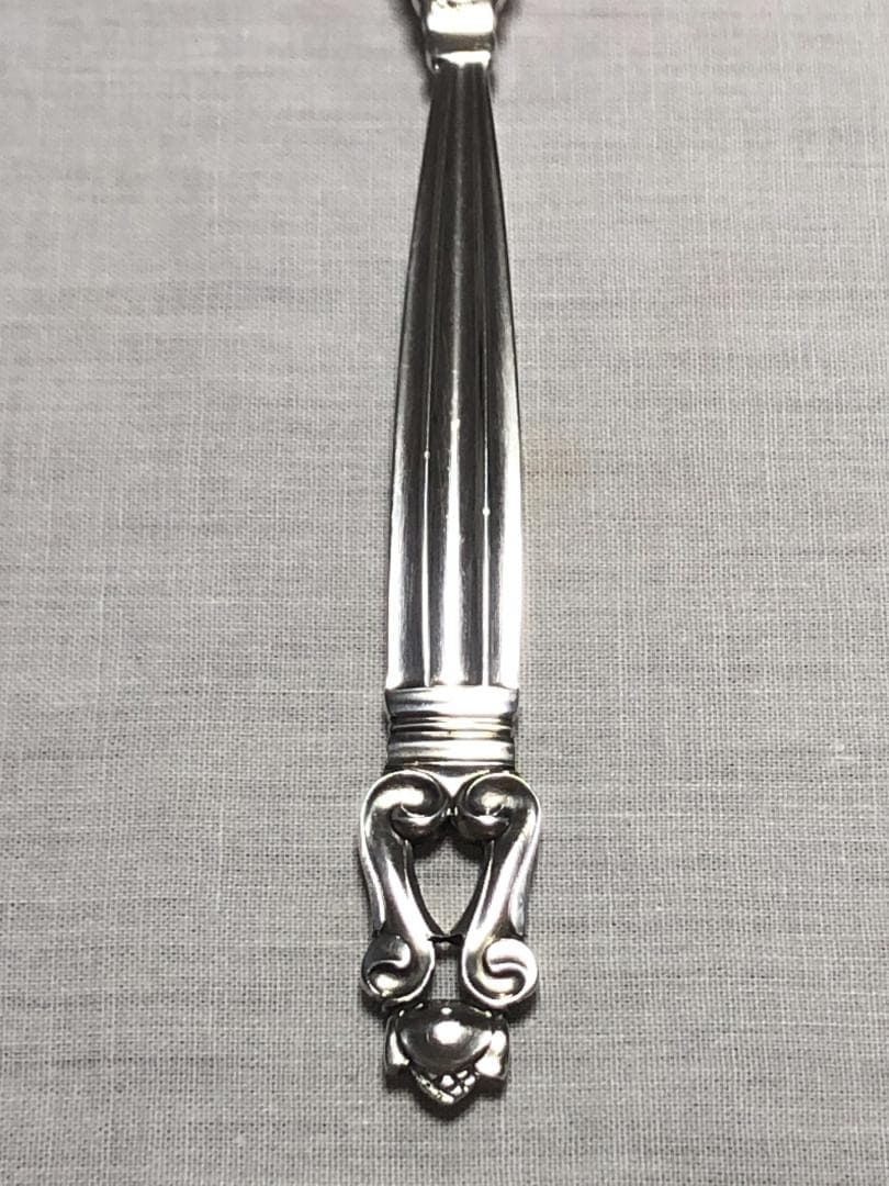 美品 ジョージジェンセン ACORN ディナースプーン STERLING ①