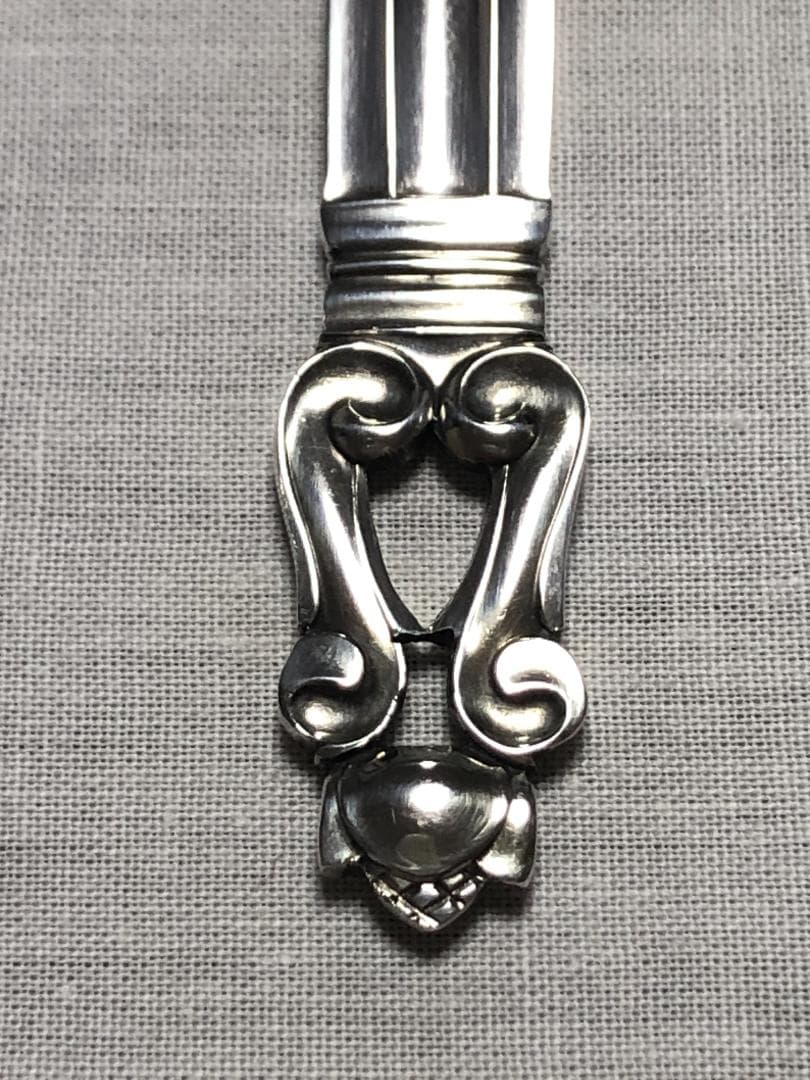美品 ジョージジェンセン ACORN ディナースプーン STERLING ①
